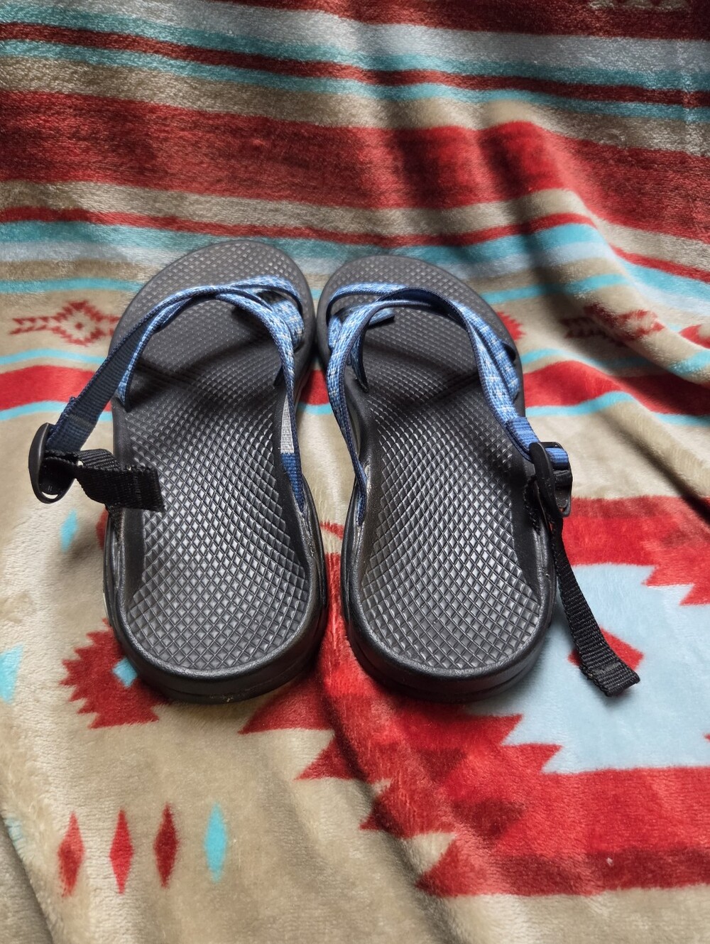 Chaco Z1 ceramic blue Unaweep strappy adjustable outdoor water sandals womens 8 - Picture 3 of 6